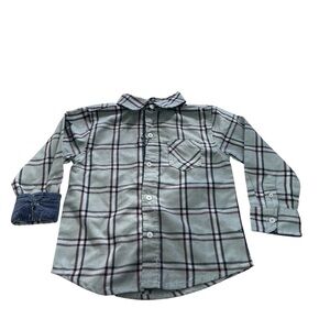 Ben Sherman Kids Blue Plaid Button Down Shirt